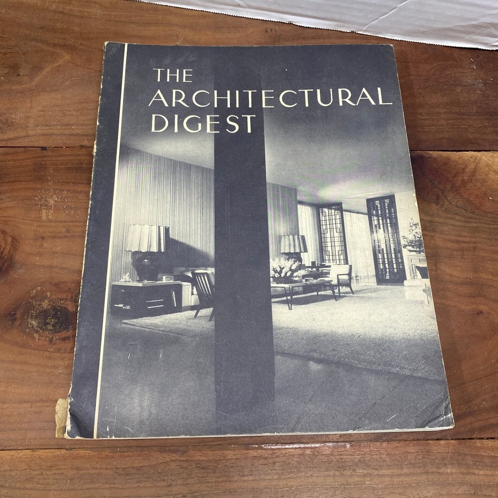Architectural Digest Magazine Vol 12 No 4 Mid-Century Modern Interiors 1950s